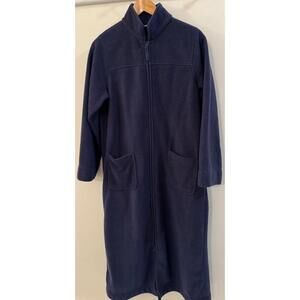 L.L.Bean Women's Navy Blue Full-Zip Fleece Jacket Size Small